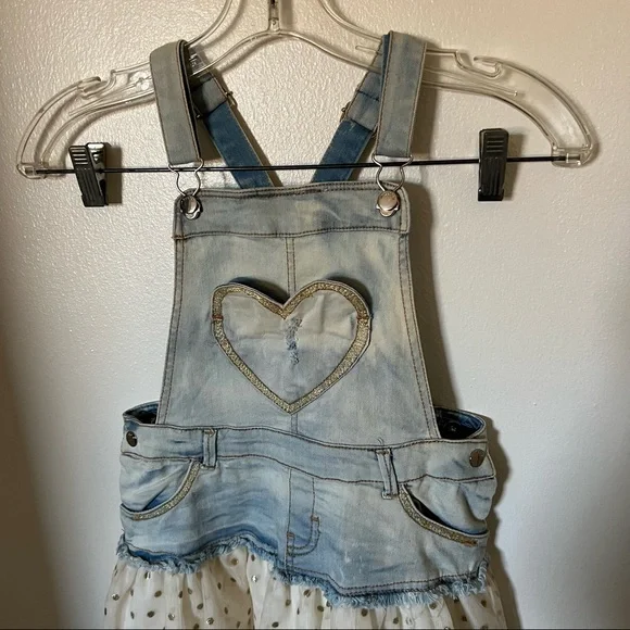 Mayoral Overall Dungaree tutu Dress size 7 - Picture 2 of 6